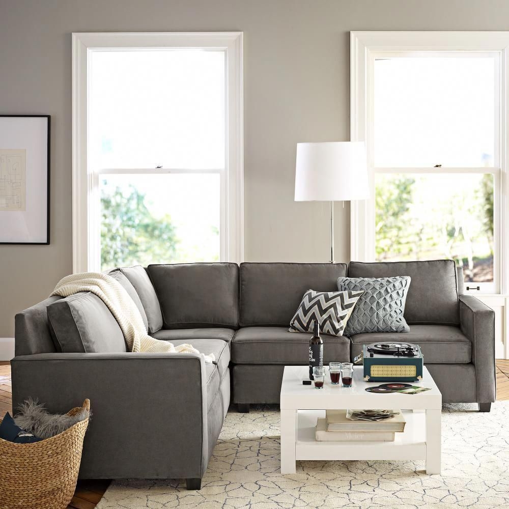Charcoal gray sectional sofa 9