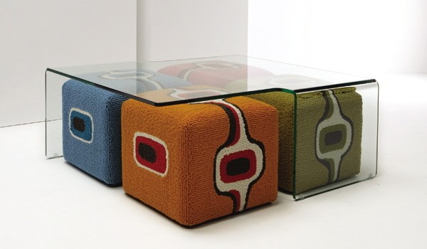 Cocktail table with stools