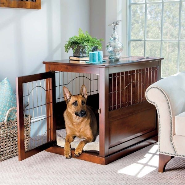 Coventry Wood/Metal Pet Crate Table-Large - Improvements