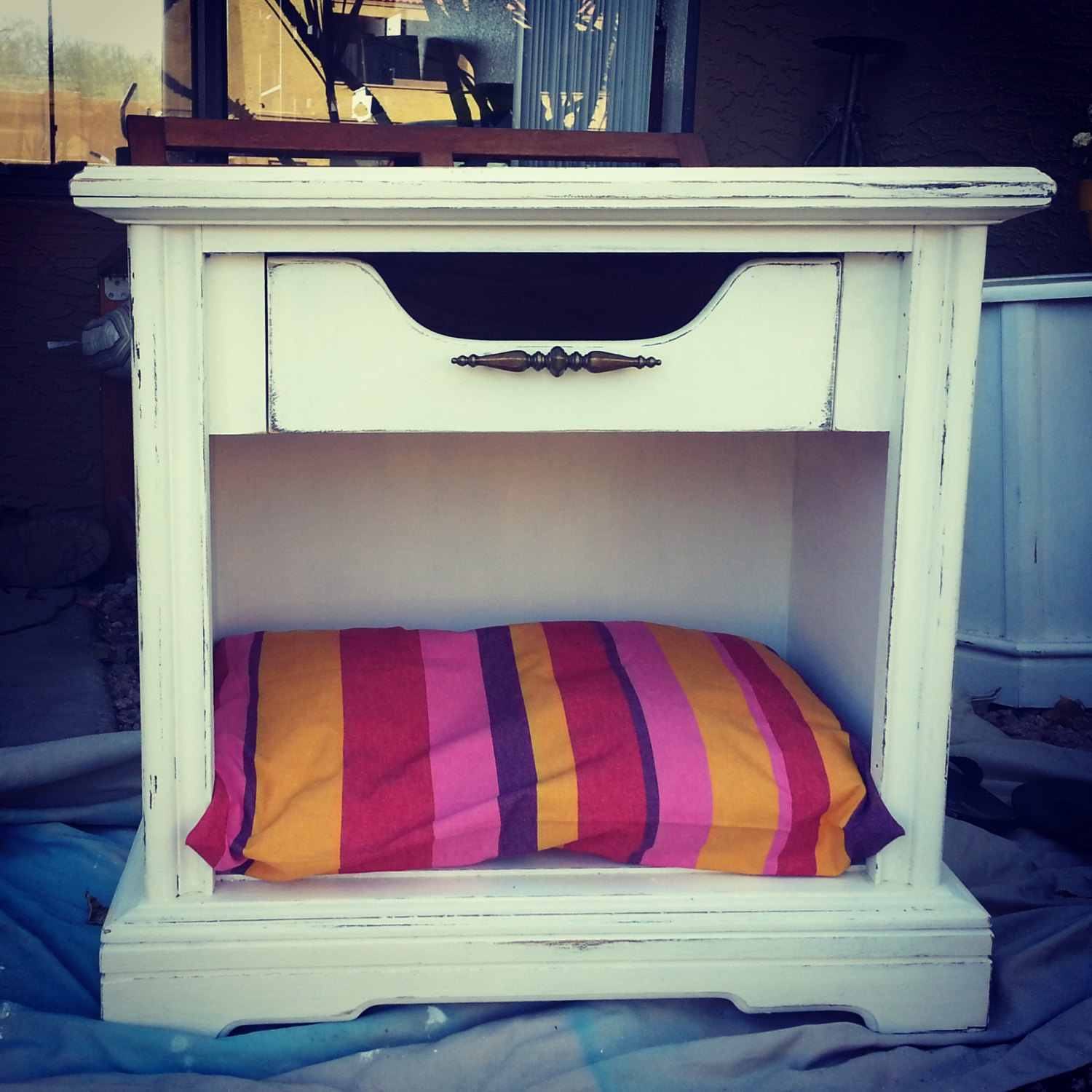 End table dog bed