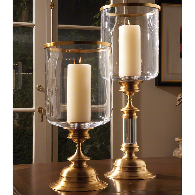 Global views estate hurricane candle holder