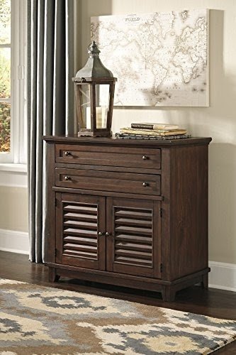 Grin Rustic Brown Secretary Desk Cabinet