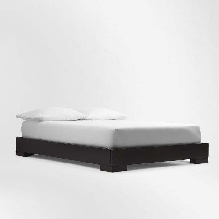 Low wooden beds