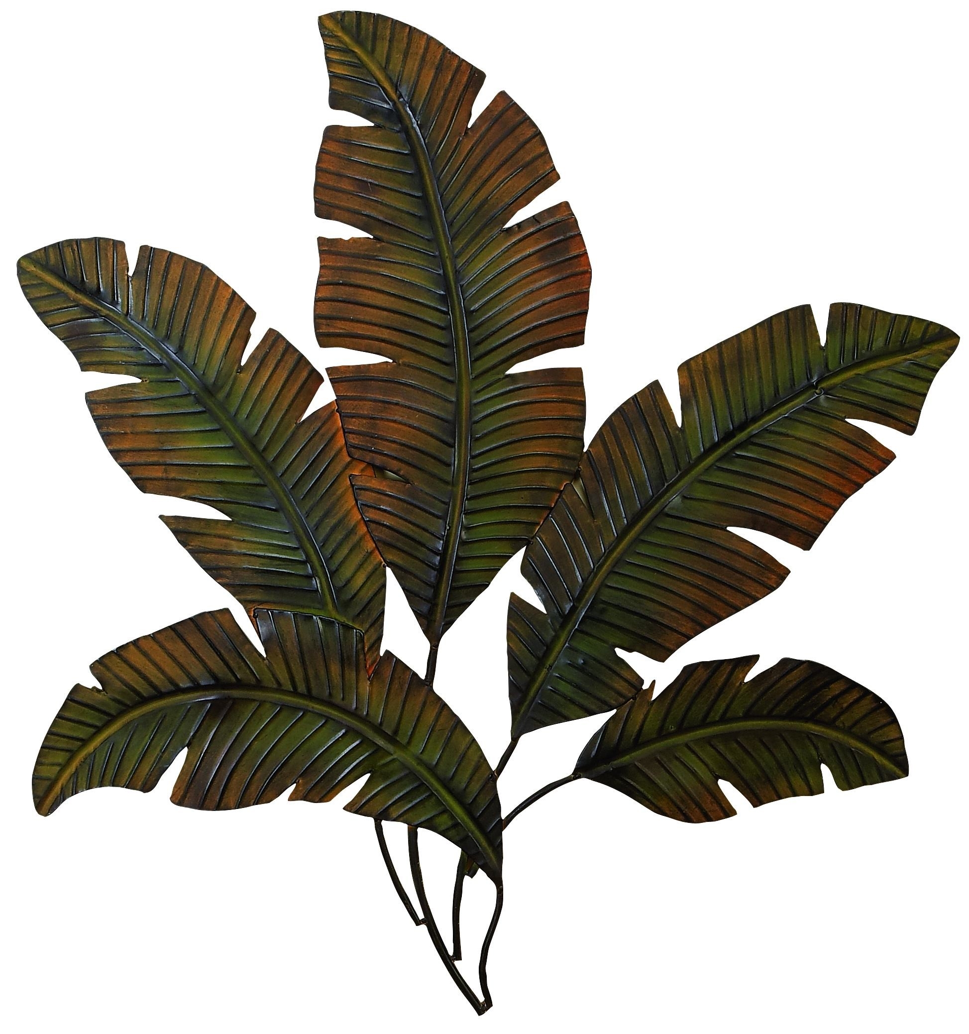 Metal wall art leaves 7