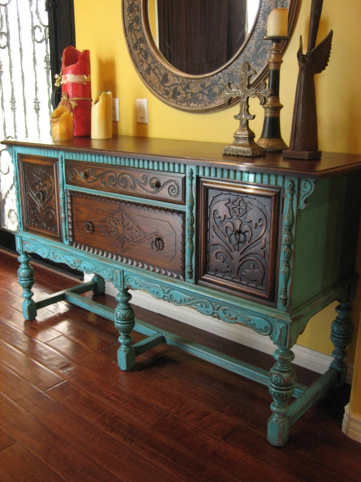 Moroccan painted table