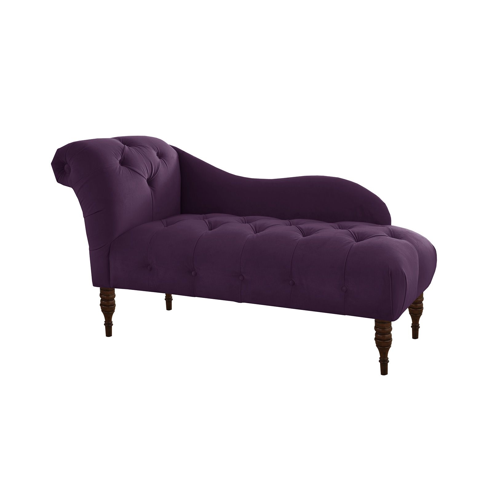 Purple chaise lounge chair