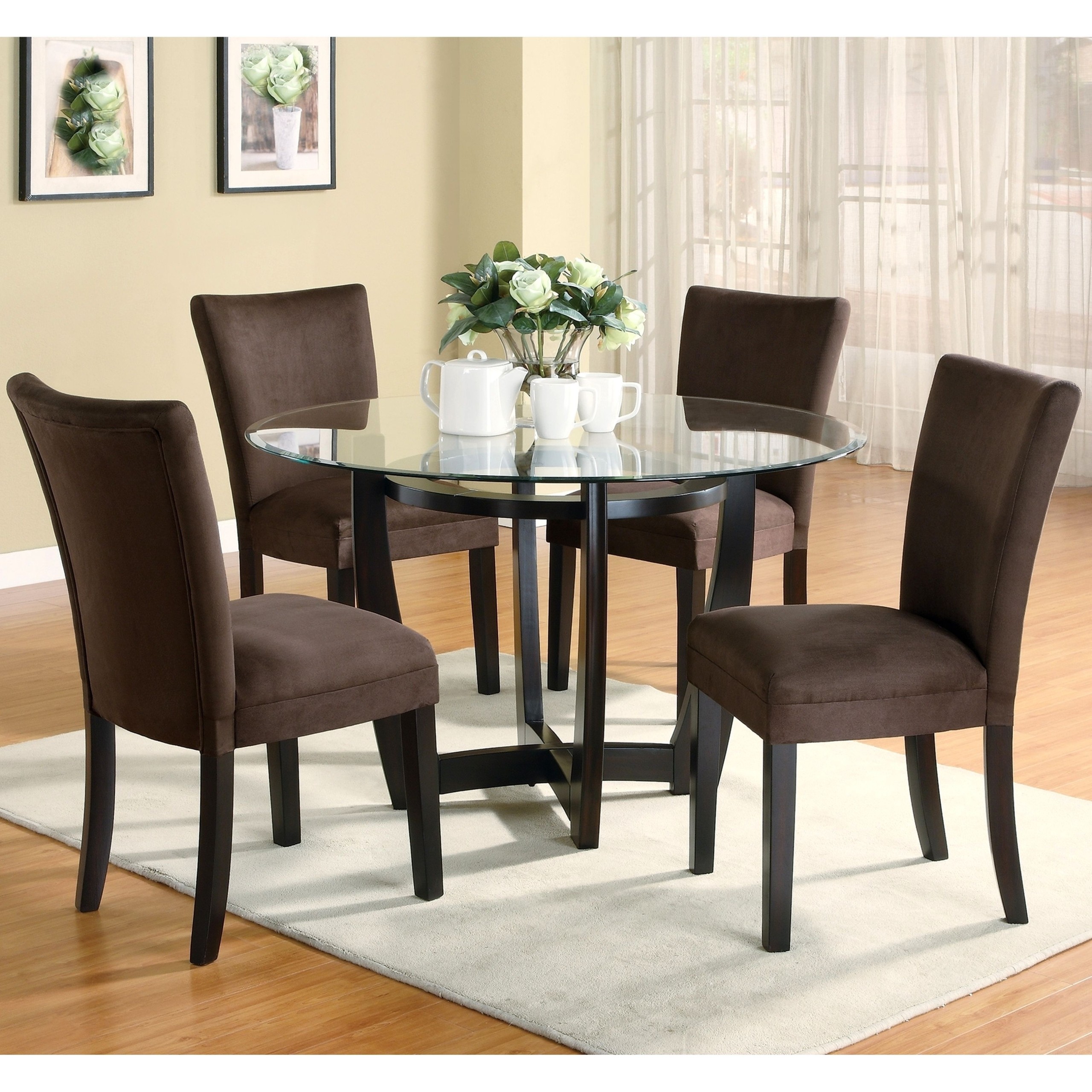 Round Glass Top Dining Sets
