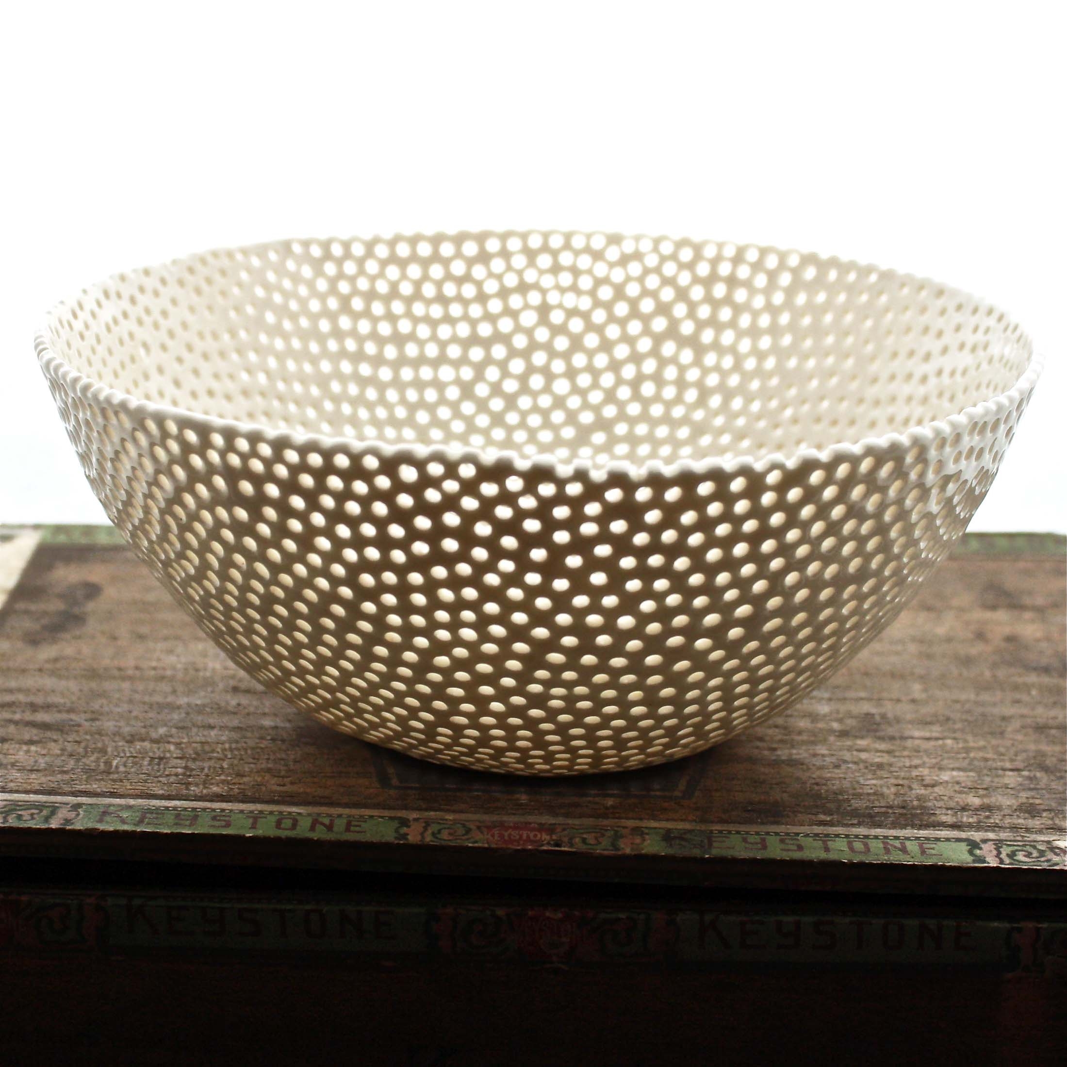 White Porcelain Berry Bowl