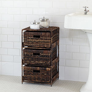 Wicker basket tower