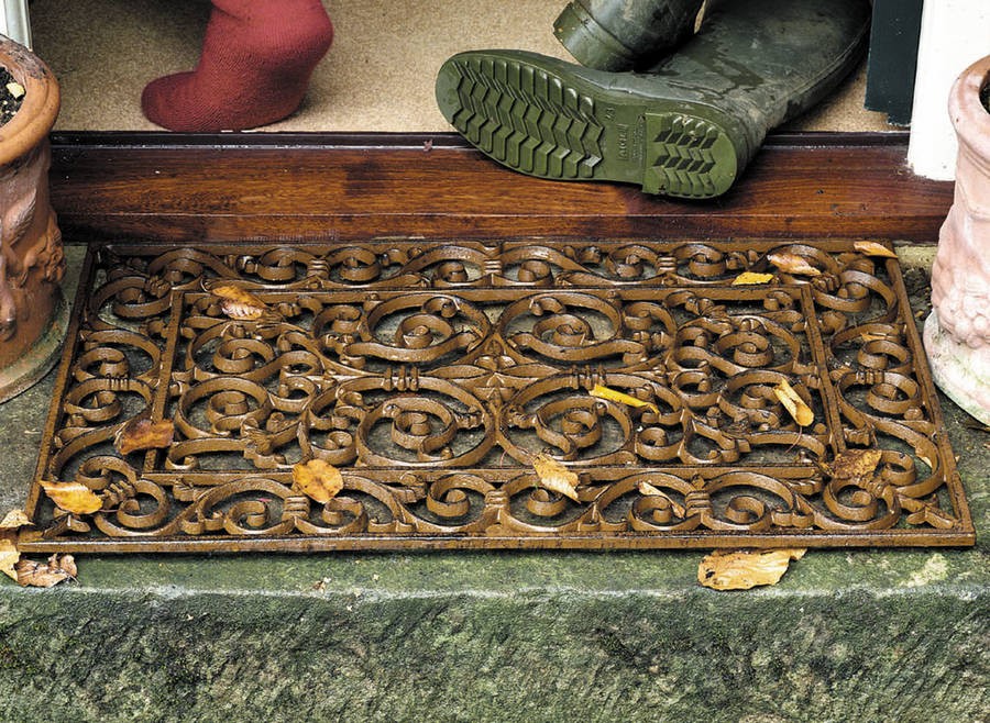 Wrought iron doormat 24