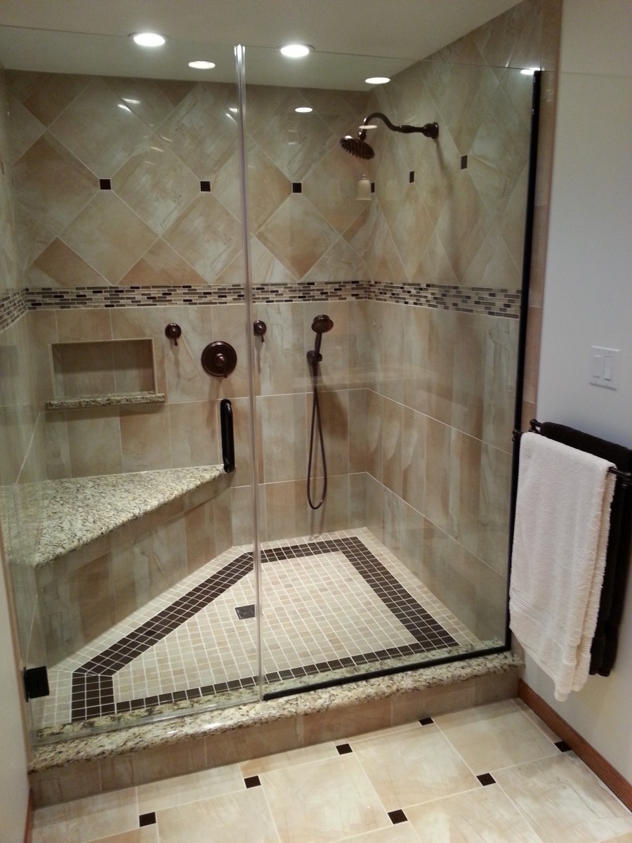Bronze tile accents