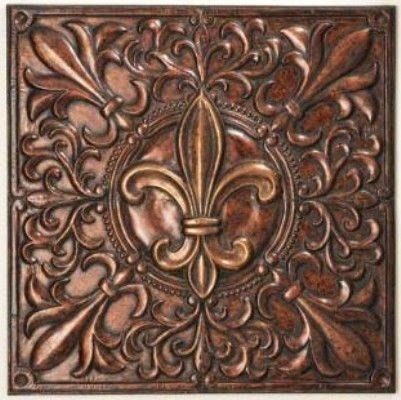 Brown metal wall art 19