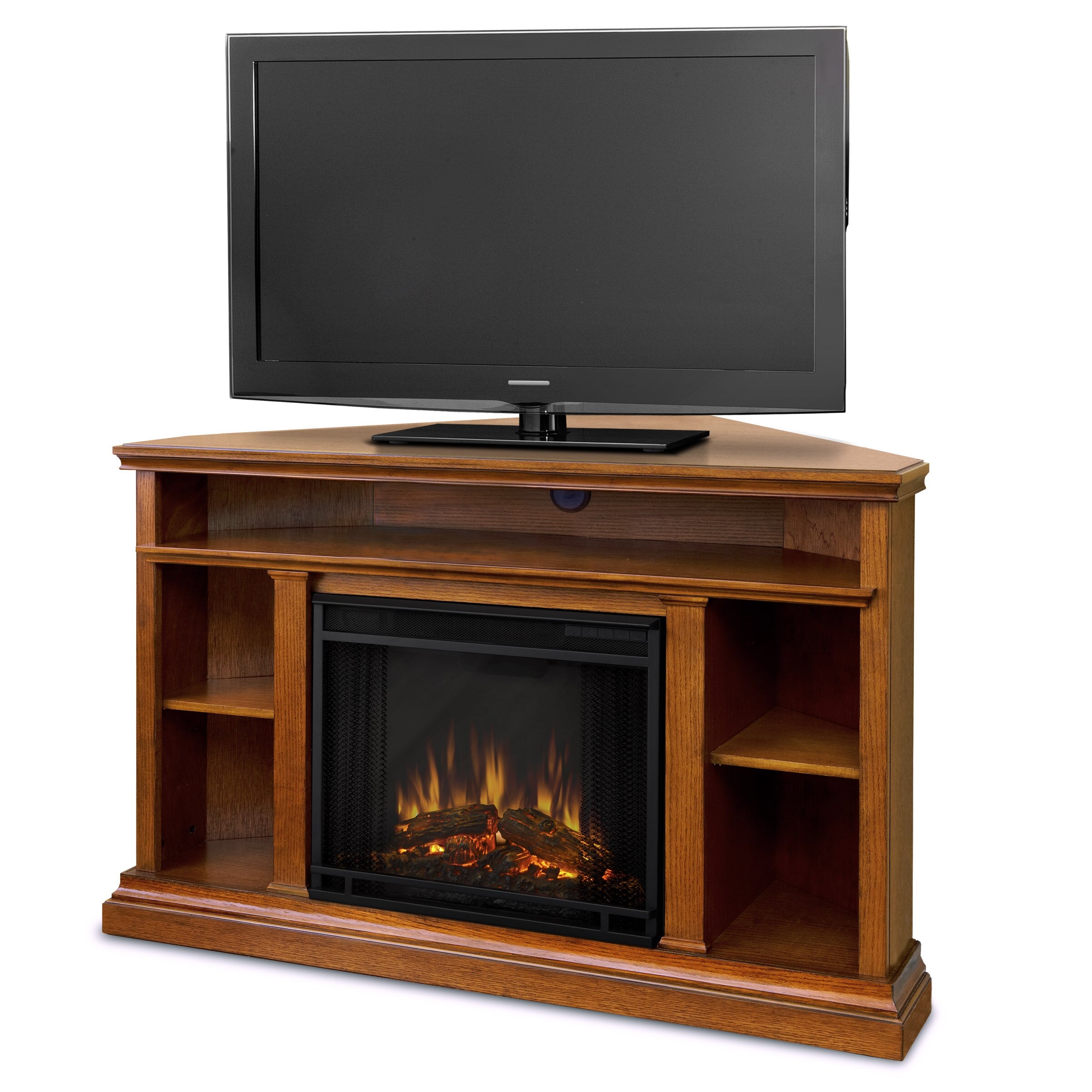 Corner tv stand espresso