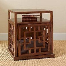 Dog crate end table 3