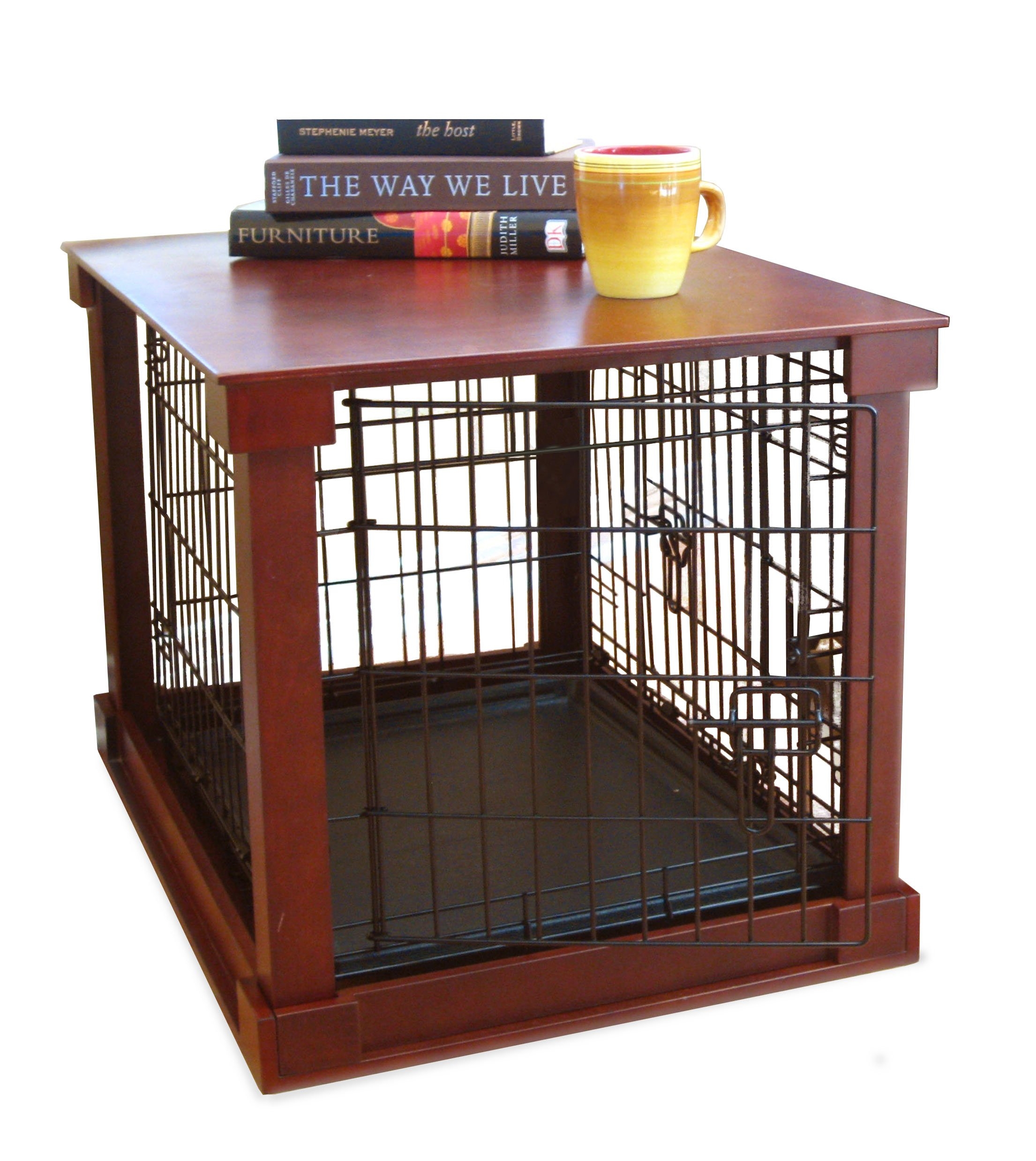 Dog crate nightstand diy