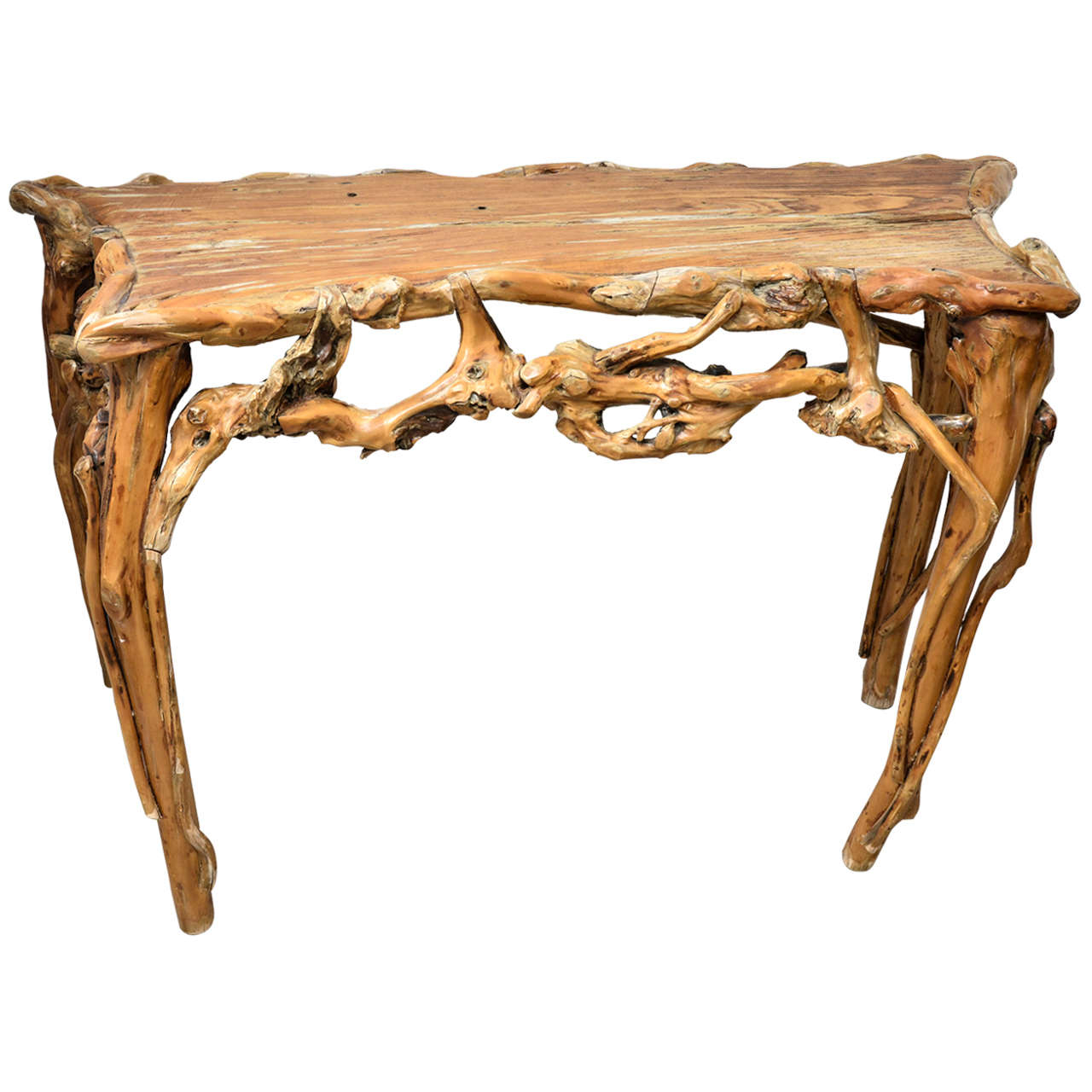 Driftwood console table 2