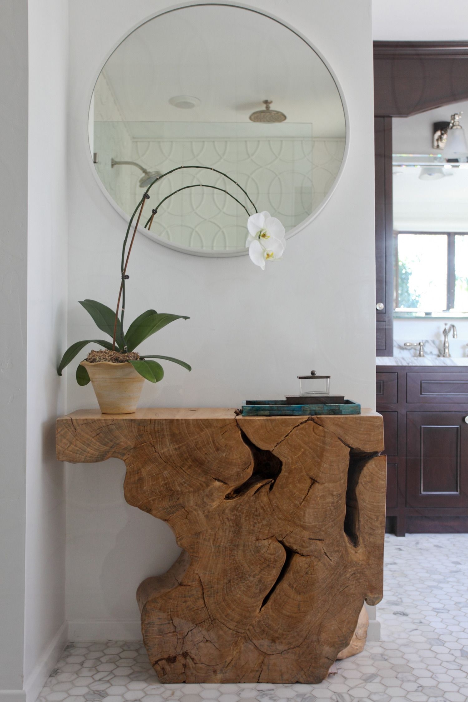 Driftwood sofa table