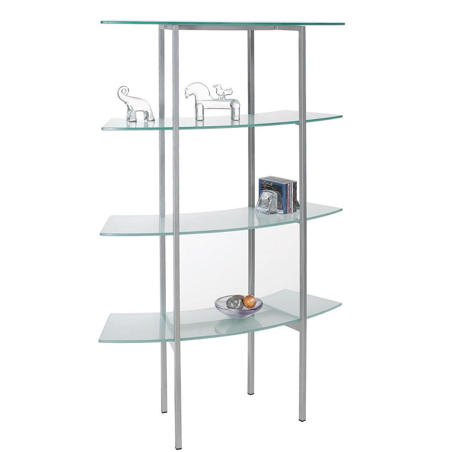 Free standing glass shelves 21