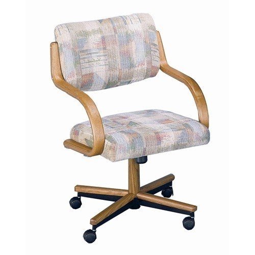Home dining room dining chair with casters chromcraft custom 2