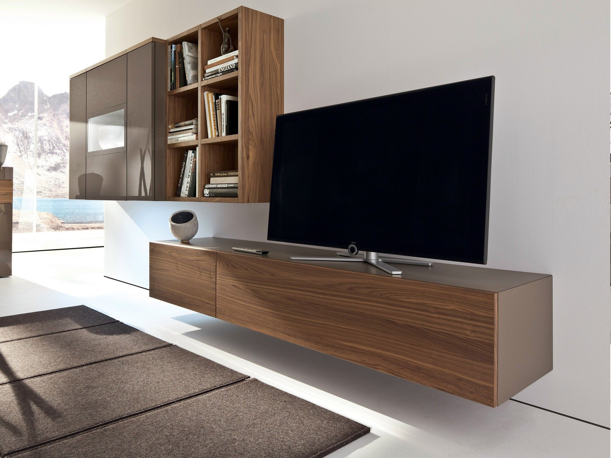 Ideas brilliant idea to save space by mounting tv wall