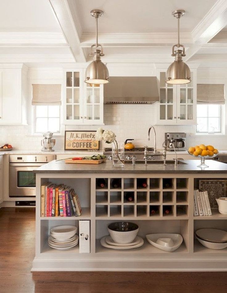 Kitchen island wine fridge