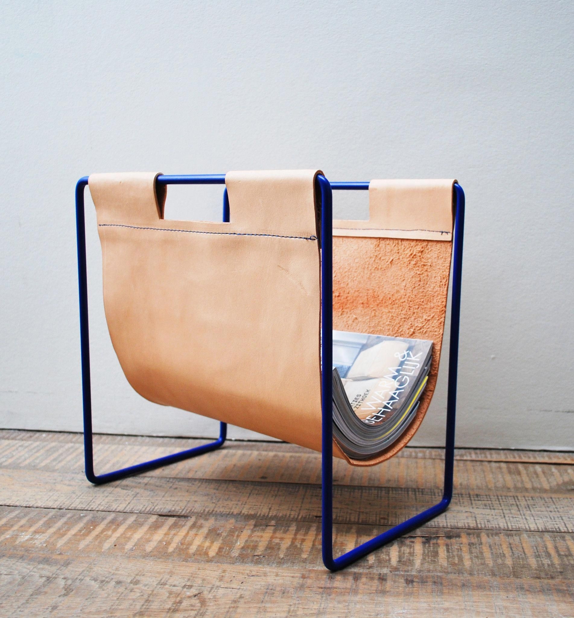 Magazine holder leather