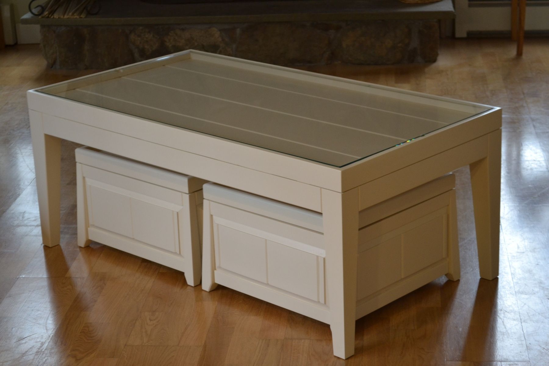 Neptune coffee table with storage ottomans 2
