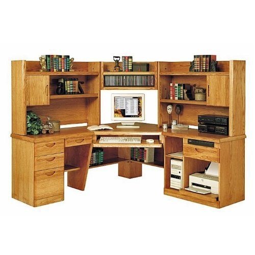 Oak corner desk