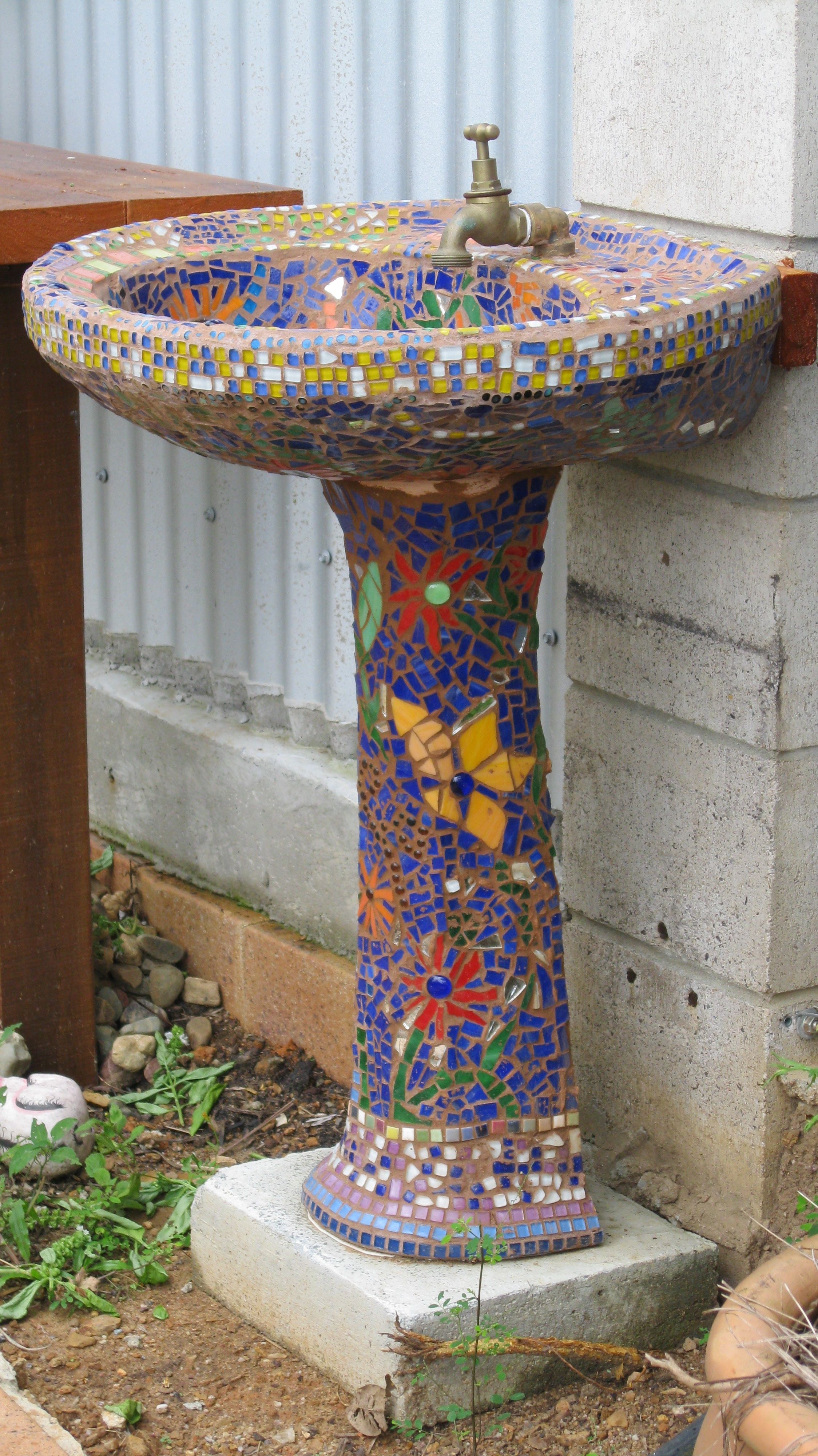 Old bird bath
