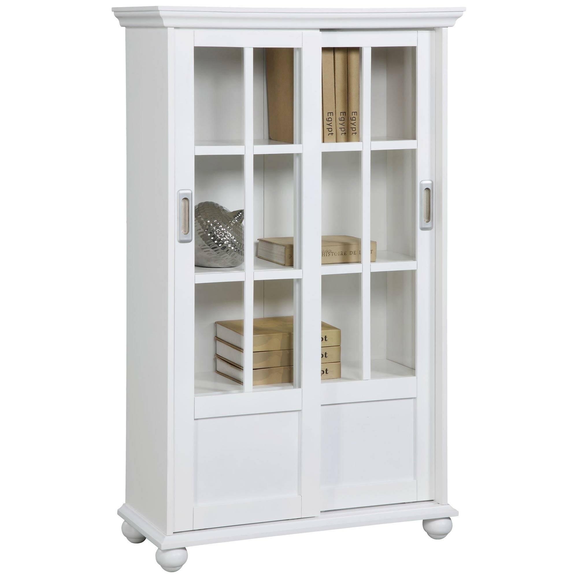 Sliding glass bookcase