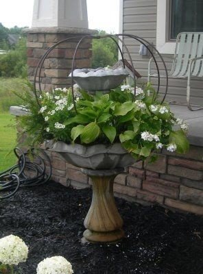 Unique bird baths