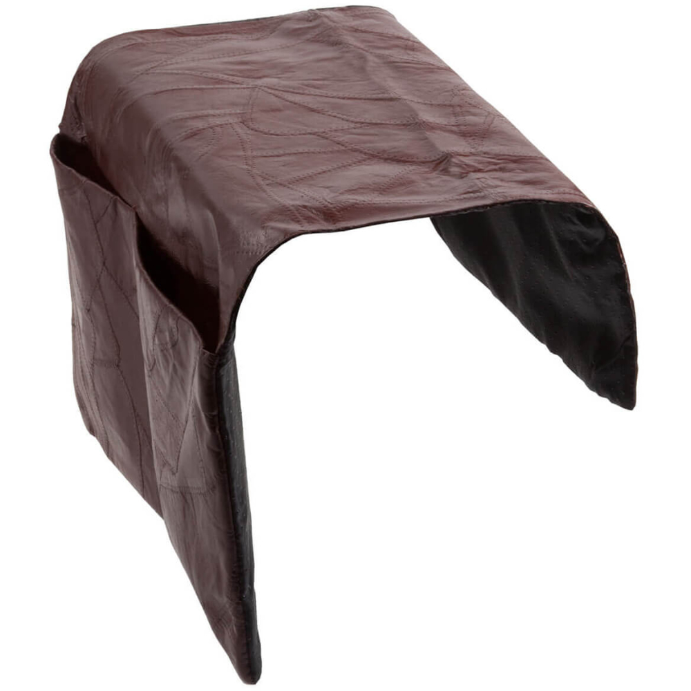 Walterdrake brown leather armchair caddy