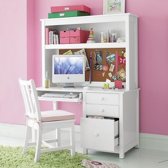 White kids desk