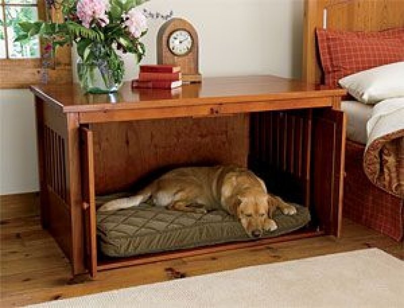 Wooden dog kennel
