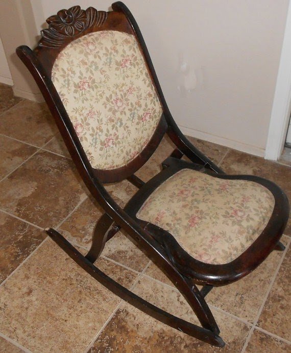 Antique rocking chair late 1800s victorian sewing chair furniture