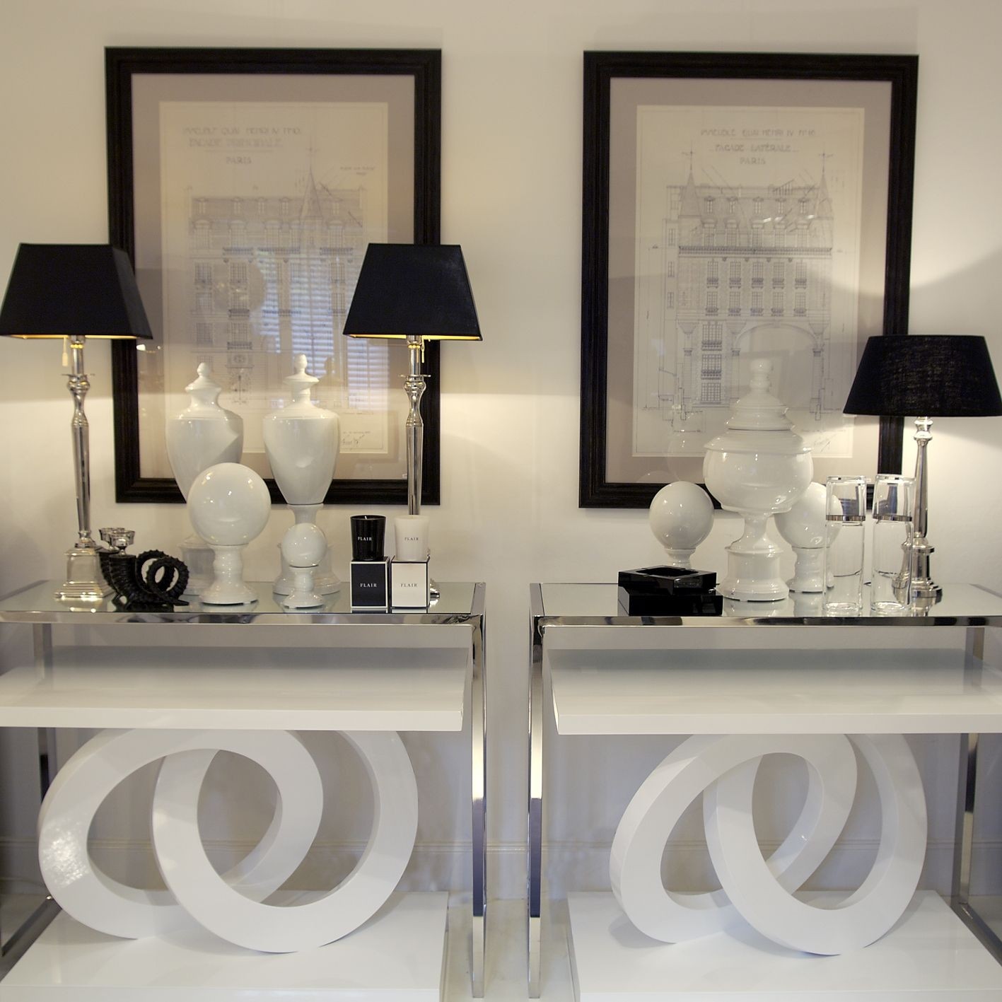 Console table chrome