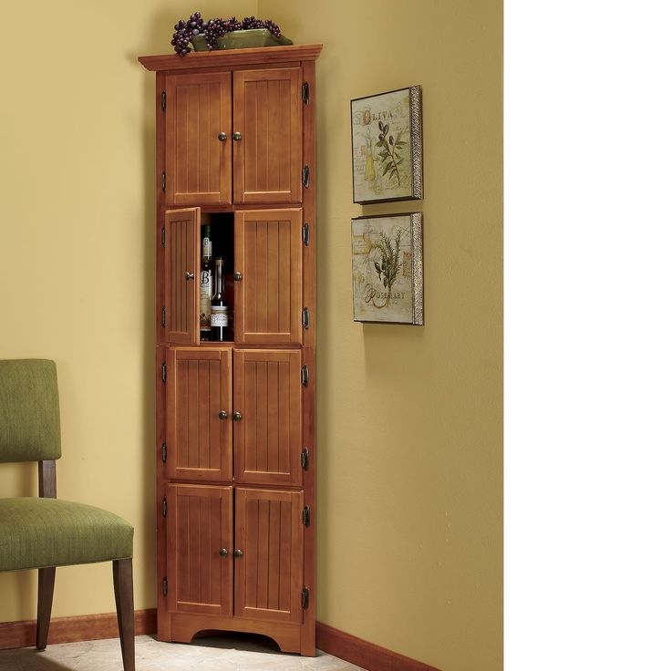 Corner cabinet with doors