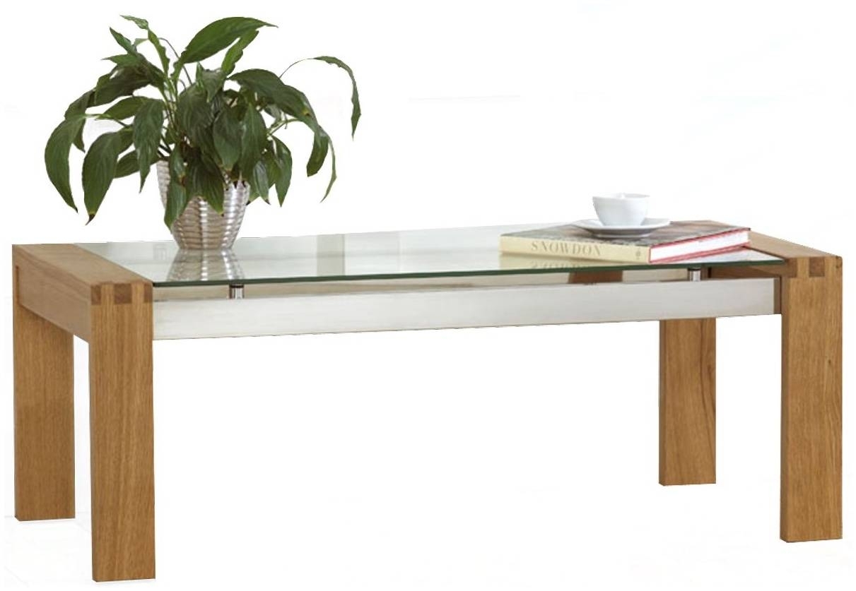 Dark oak coffee table