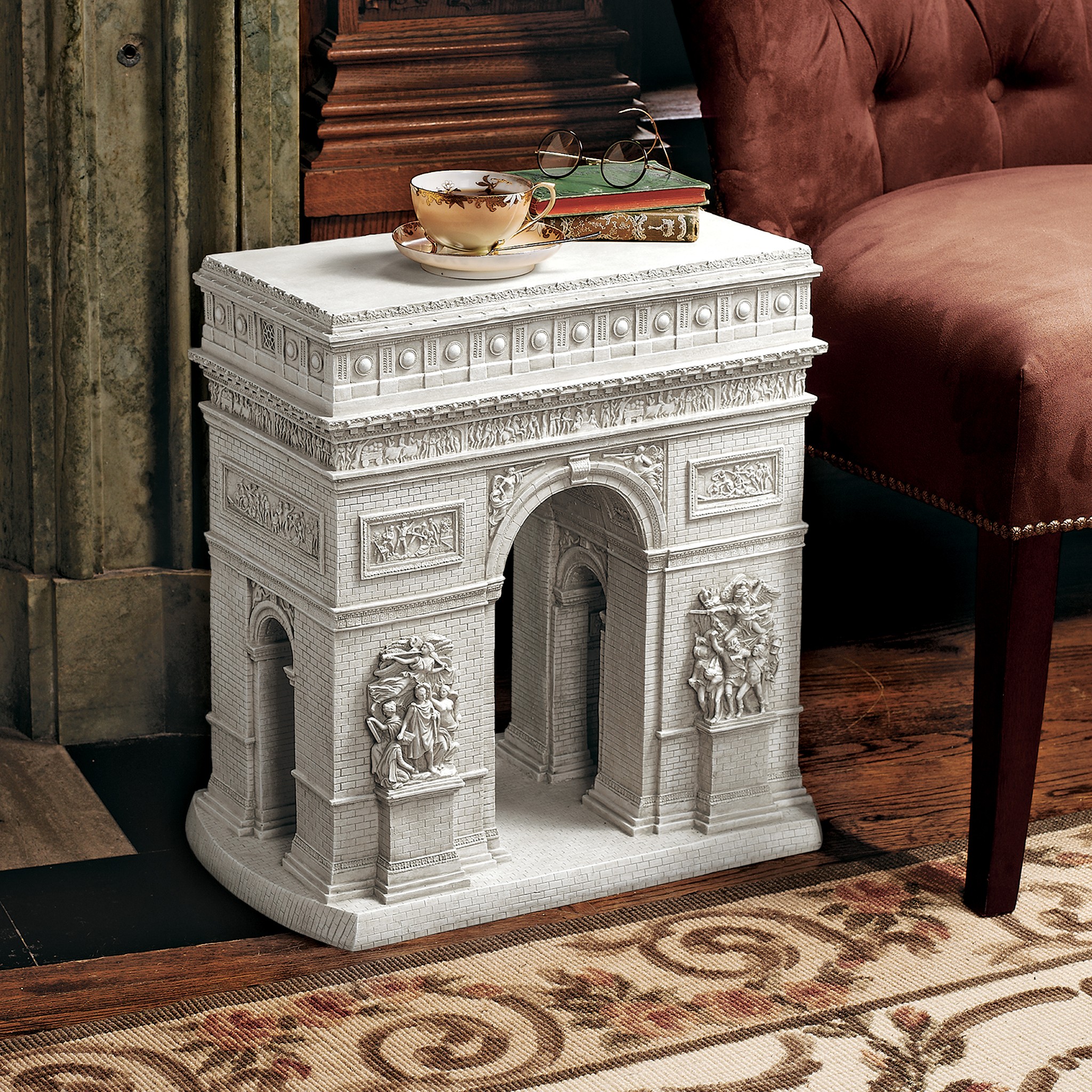 Design Toscano NG33646 Arc De Triomphe Sculptural End Table