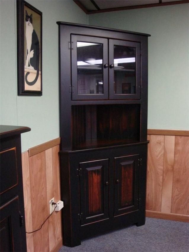 Distressed china hutch