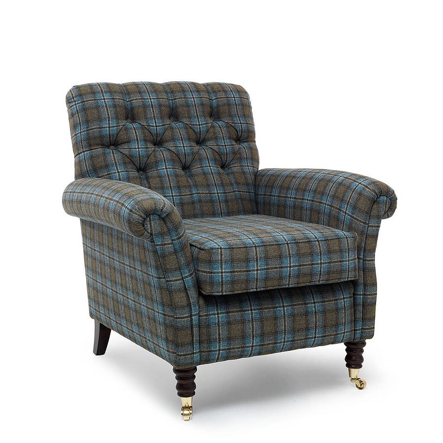 Foxwood occasional armchair chatsworth tartan