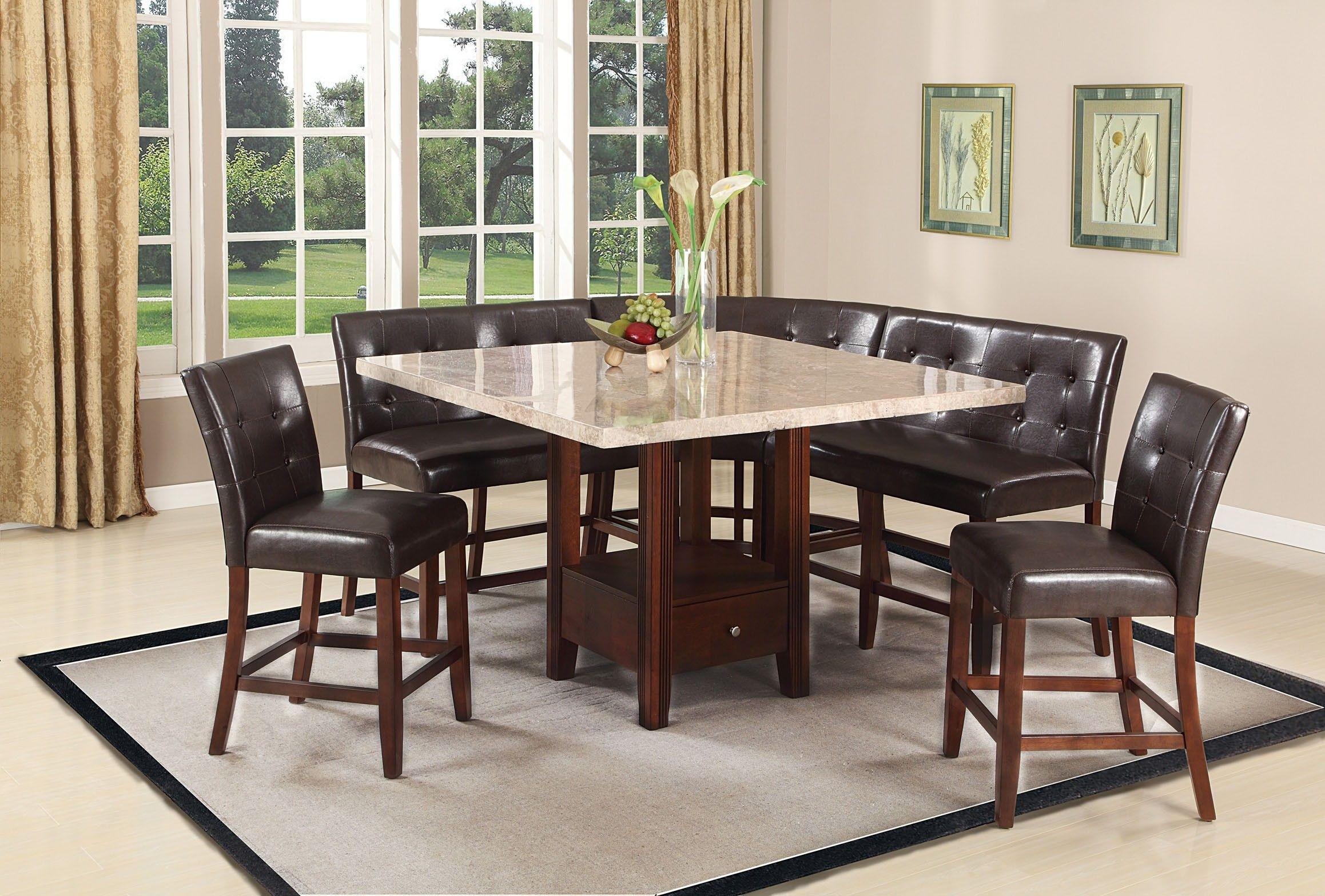Kitchen tables with bench seating