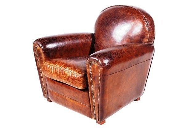 Leather cigar chair 1