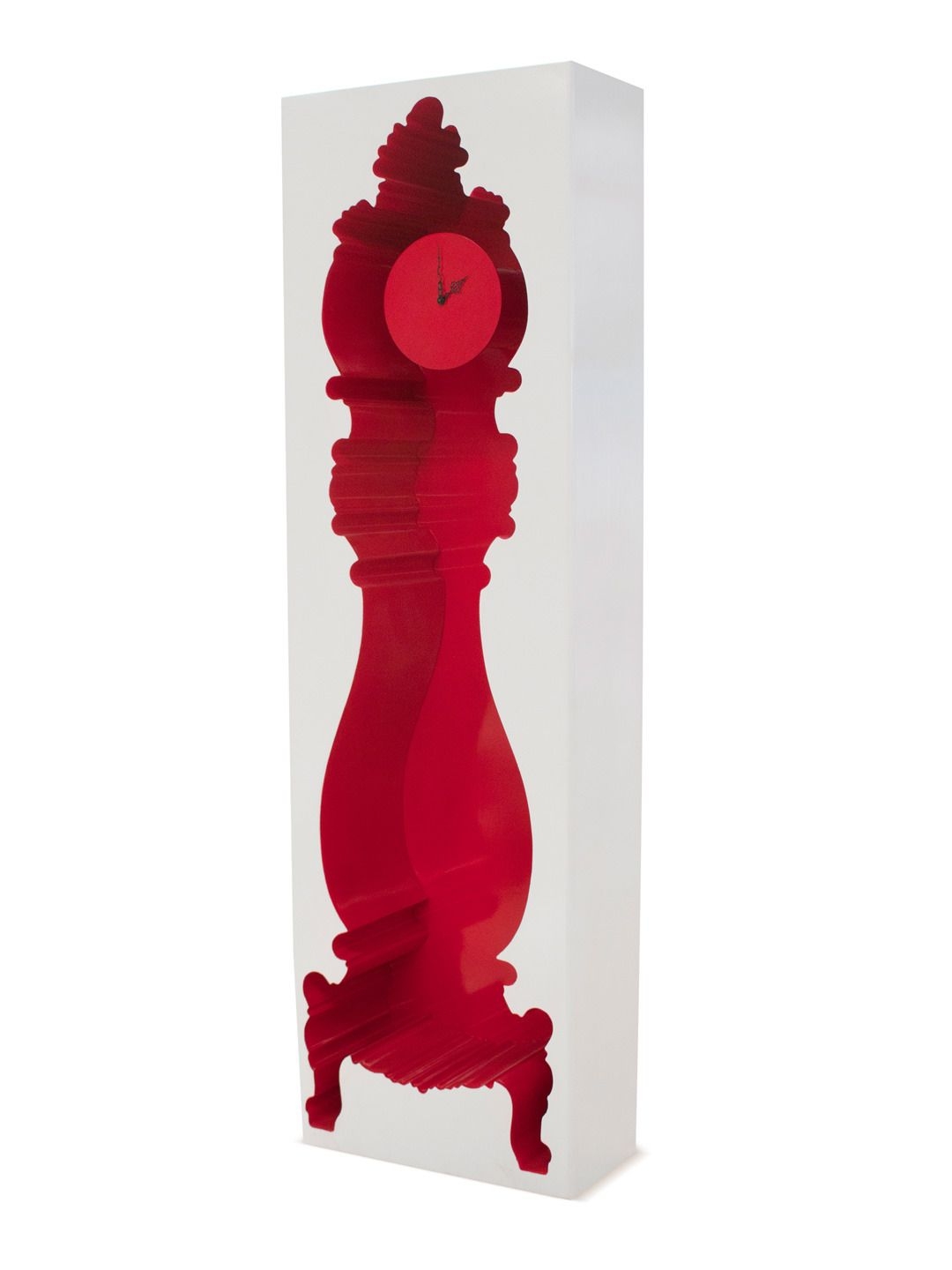 Metal grandfather clock