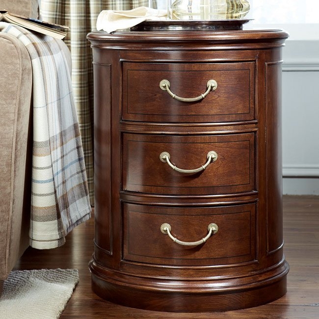 Round drum end table 5
