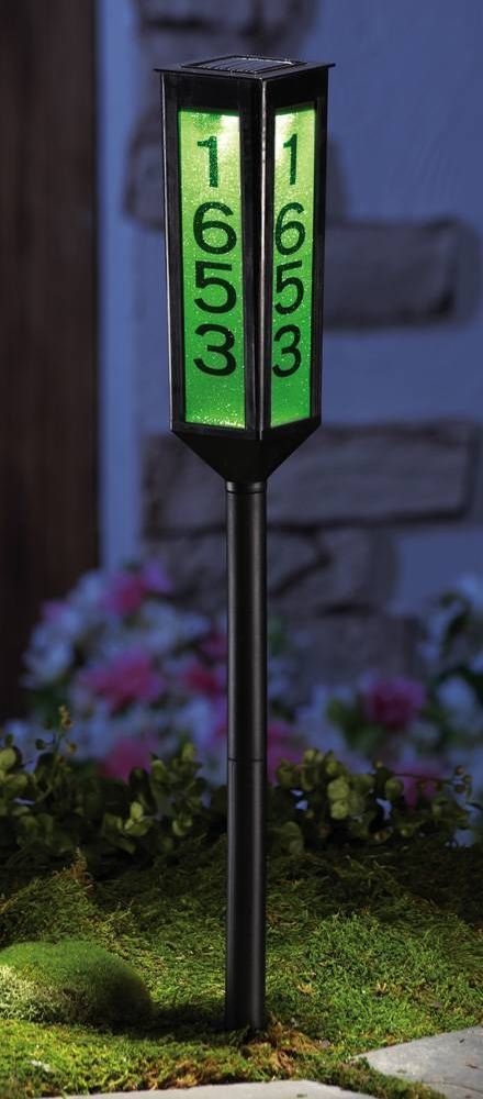 Solar address light