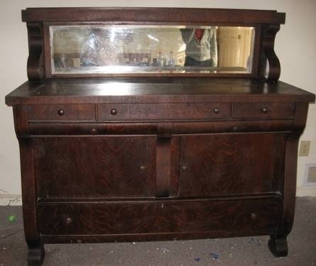 Antique oak sideboard
