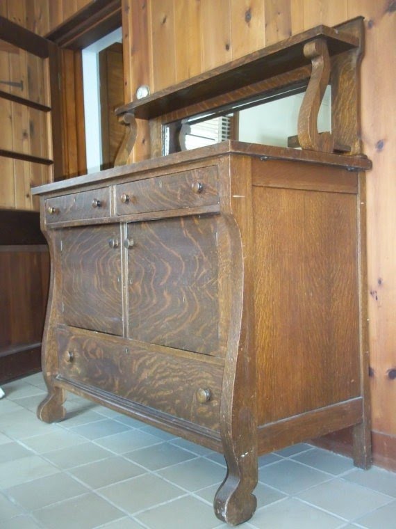 Antique sideboard wmirror