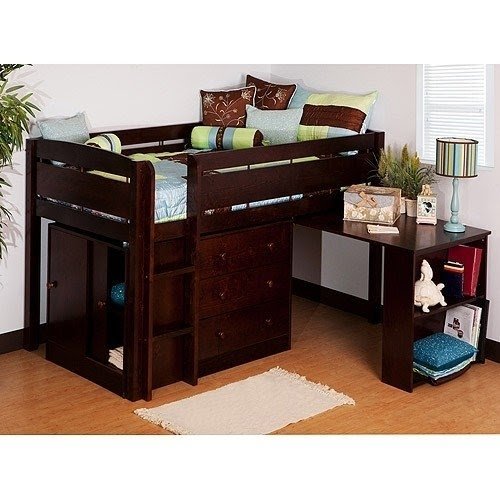 Bed with desk attached 12