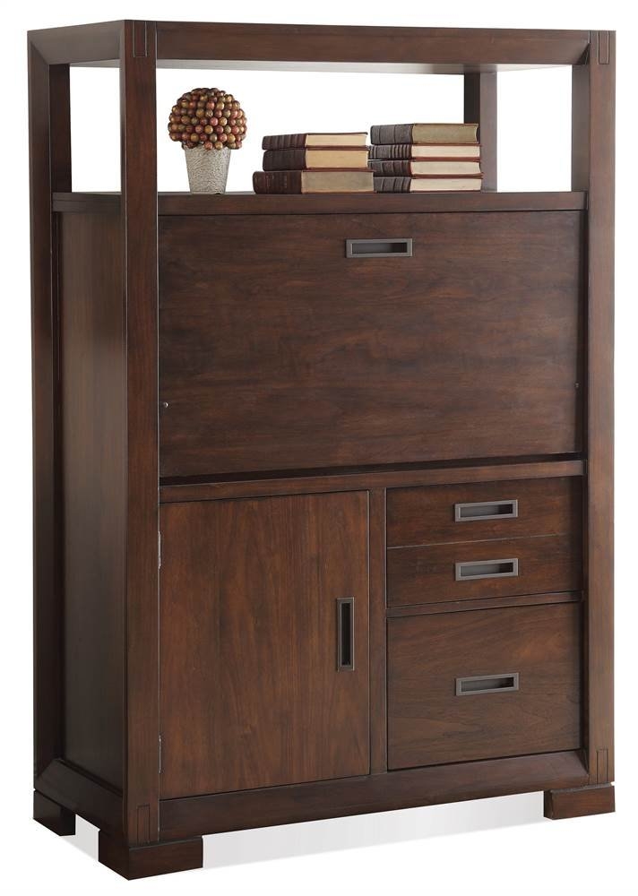 Corner computer desk armoire